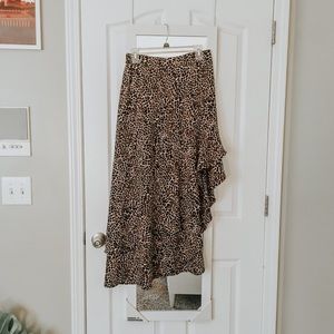 Cheetah Print Long Skrit